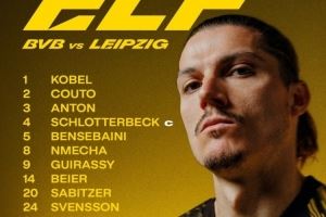 多特对阵莱比锡首发：吉拉西、萨比策、阿德耶米、施洛特贝克在列