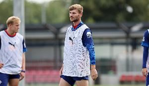 图片报：维尔纳在莱比锡热身赛中踢满90分钟，2023年5月以来首次