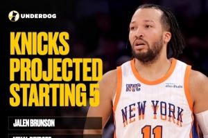 和上赛季不同！美媒预测尼克斯首发：大头+大桥+OG+唐斯+米罗